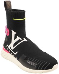 Louis Vuitton - Black Stretchy Aftergame Sneaker Boots - Lyst