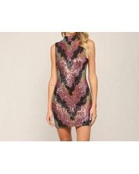 Fate - Sleeveless Sequin Mini Dress - Lyst
