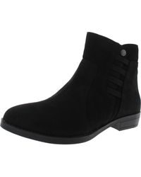 David Tate - Amore Faux Suede Booties Ankle Boots - Lyst