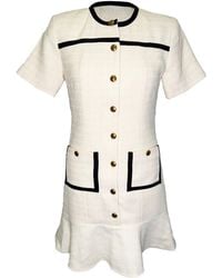 Sandro - Sandro Cropped Tweed Button-Up Dress - Lyst