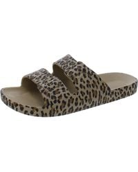 FREEDOM MOSES - Wildcat Printed Footbed Slide Sandals - Lyst