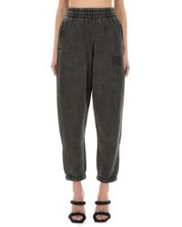Alexander Wang - Pants With Logo Print - Lyst