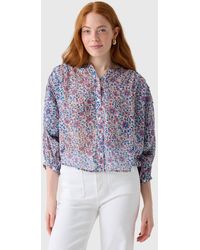 M.A.B.E - Della Print Long Sleeve Top - Lyst