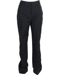 Erdem - Polka Dot Print High-Waisted Wide-Leg Trousers - Lyst