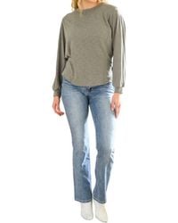 White Birch - Solid Knit Open Back Top - Lyst