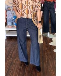 Thml - Denim Elastic Waist Pants - Lyst