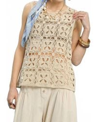 Umgee - Crochet Sleeveless Tank Top - Lyst