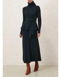 Zimmermann - Illustration Peplum Sweater - Lyst