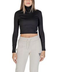 Calvin Klein - Black Cotton Tops & T - Lyst