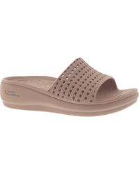 Skechers - Foamies Pool Flat Wedge Sandals - Lyst