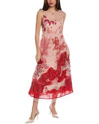 RED Valentino - Sleeveless Midi Dress - Lyst