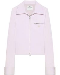 Courreges - Cropped Jacket With Two-Way Zip - Lyst