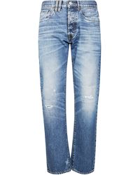 CYCLE - Mini Trousers With Ripped Detailing - Lyst