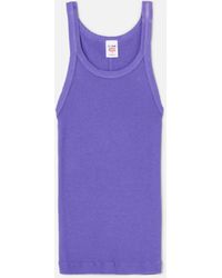 RE/DONE - Ribbed Tank Top - Lyst
