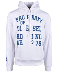 DIESEL - Printed Cotton-Blend Sweatshirt - Lyst