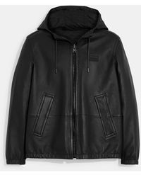 COACH - Reversible Leather Jacket - Lyst