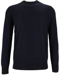 Ballantyne - Smooth Wool Round-Neck Sweater - Lyst