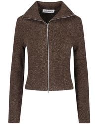 Our Legacy - Textured Cropped Zip Sweater - Lyst