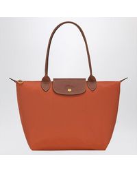 Longchamp - Brick Coloured Le Pliage Original M Bag - Lyst