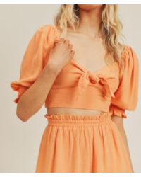 Lush - Cropped Sweetheart Top - Lyst