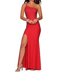 Dave & Johnny - Dazzling One-Shoulder Prom Dress - Lyst