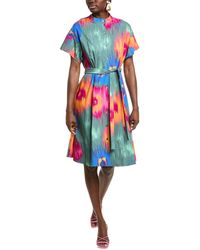 Natori - Multi Floral Midi Dress - Lyst