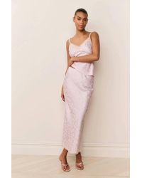LoveShackFancy - Kalo Silk-Blend Bow Jacquard Maxi Skirt For - Lyst