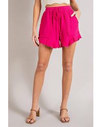Eesome - Mineral Washed Drawstring Shorts - Lyst