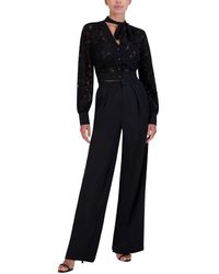 BCBGMAXAZRIA - Long Sleeve Blouson Top Scarf - Lyst