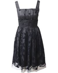 Anna Sui - Sleeveless Pleated Lace Dress - Lyst