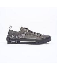 Dior - B23 Low Top Sneakers / Oblique /canvas - Lyst
