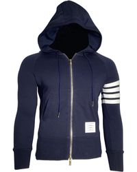 Thom Browne - 4-Bar Loopback Zip Hoodie - Lyst