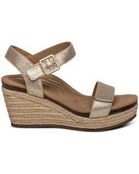 Aetrex - Sydney Espadrille Wedge Sandals - Lyst
