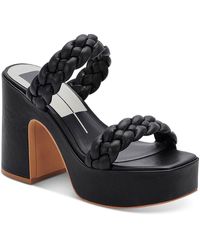 Dolce Vita - Wiley Faux Leather Slip-on Platform Sandals - Lyst