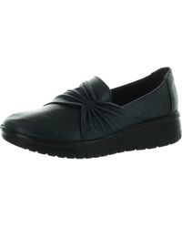 Easy Street - Padded Insole Leather Flat Shoes - Lyst