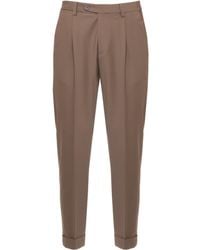 Devore - Tailored Wool Pants With Elastic Inserts And Four Pockets - Lyst