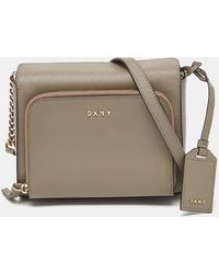 DKNY - Saffiano Leather Bryan Park Pocket Crossbody Bag - Lyst
