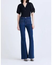 10 Crosby Derek Lam - Crosby High Rise Flare With Woven Pockets - Lyst