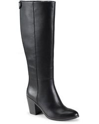 BareTraps - Kiara Block Heel Faux Leather Knee-High Boots - Lyst