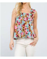Thml - Color Flower Print Top - Lyst