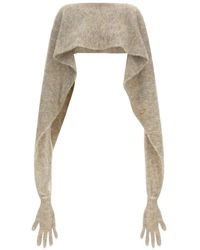 Moschino - Gauze Mohair Blend Cape - Lyst