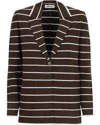 Kangra - Viscose Striped Pinstripe Blazer - Lyst