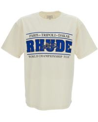 Rhude - Oversized Crew Neck T-Shirt With Chrono Graphic - Lyst
