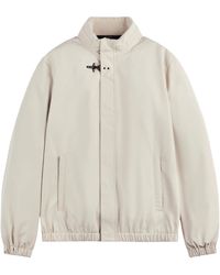 Fay - Tailored High-Collar Travel Jacket With Concealed Closure - Lyst