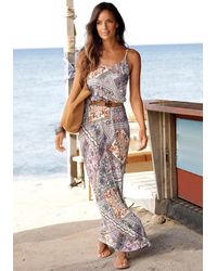 Lascana - Patchwork Print Maxi Dress - Lyst