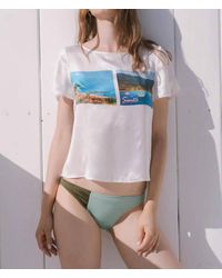 Catherine Gee - Postcard Silk Tee - Lyst
