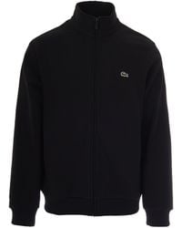 Lacoste - Zip-Up Sweatshirt With High Collar And Embroidered Logo - Lyst