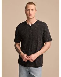 Lucky Brand - Linen Short Sleeve Henley - Lyst