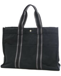 Hermès - Herline Canvas Tote Bag (pre-owned) - Lyst