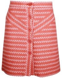 Maje - Button-Front A-Line Skirt - Lyst
